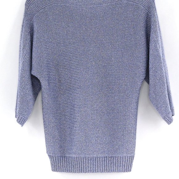 Vintage Lavender Metallic Pullover Sweater #BM9 - Picture 4 of 6